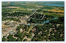 c1960 Aerial View Exterior Building Pelican Rapids Minnesota MN Vintage Postcard picture