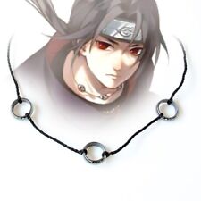Naruto Akatsuki Uchiha Itachi Cosplay Necklace 3 Beads 3 Rings Pendant picture