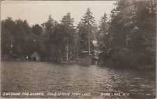 Sunshine and Shadow Cold Spring from Star Lake New York 1912 RPPC Photo Postcard picture