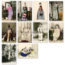 Set of 10 Korea Postcards: Talented Korean Women, Gisaeng, for postcrossing -03 picture