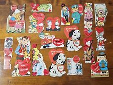 Lot Of 18 Vintage 1960s Children's Valentines Cards picture