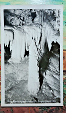 RPPC Oregon Caves, Washington Monument, Stalagmite, Real Photo Postcard A05 picture