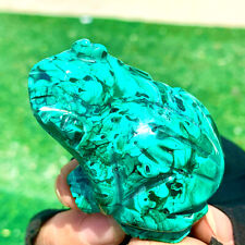 137G Natural glossy Malachite  Crystal  Handcarved frog mineral sample picture