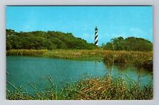 Outer Banks NC-North Carolina Cape Hatteras Lighthouse, Antique Vintage Postcard picture