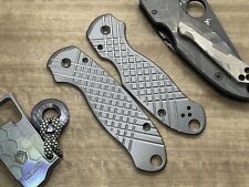 Brushed FRAG milled Zirconium scales for Spyderco Para 3 picture