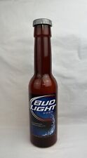 Bud Light Plastic Beer 16 1/2” Bottle Coin Bank w/Grip Handle Man Cave Decor EUC picture