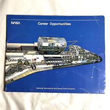 NASA Career Opportunities Folder Brochure Space Shuttle Vintage 1990s picture