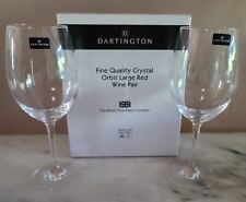 Dartington The British Wine Glass Company Pair of Large Red Crystal Wine Glass picture