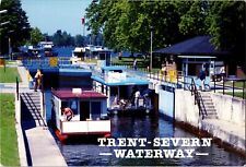 Bobcaygeon Ontario Trent-Severn Waterway Lock 1980s Postcard ON picture