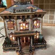 DEPT 56 SNOW VILLAGE COLLECTION HALLOWEEN GRIMSLY RETIREMENT HOME 4020229 10” T picture