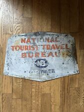 1940s Rare national tourist travel bureau sign Service Shield Sign AAA Motorist picture