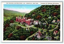 c1940's Physical Culture Hotel Inc Restaurant Aerial View Dansville NY Postcard picture