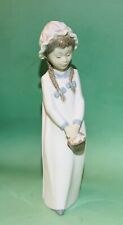 Lladro Nao Girl with Basket of Sweets Gloss Finish Porcelain Figurine 0597 picture