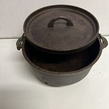 Antique Cast Iron DUTCH OVEN 3 Footed 8 CO H Made USA picture