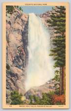 Postcard Yosemite National Park, Bridal Viel Falls, Yosemite Valley picture