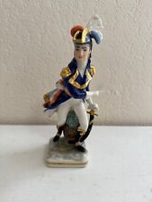 Vtg Antique German Porcelain Military Figurine French Revolutionary General 1789 picture