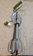 Vintage Edlund Hand Mixer/ Egg Beater Crank Handle Green Made In USA picture