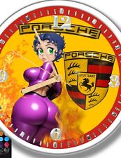 Porsche Betty Boop Led Clock Personalized picture