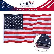 American Flag  3x5 FT Heavy Duty 210D Embroidered Stars Sewn Stripes Grommets US picture