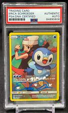 Piplup Pokemon Cosmic Eclipse Erica Schroeder Signed PSA/DNA Auto Authentic picture