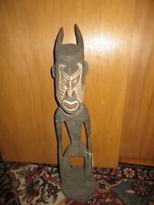 SEPIK RIVER PAPUA NEW GUINEA CARVED PAINTED ANCESTOR SPIRIT FIGURE  26 INCH picture