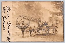 Horse Delivery Wagon Wallaceton Pennsylvania PA 1906 Real Photo RPPC picture