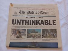 VTG SEPT 12TH 2001 THE PATRIOT NEWS NEWSPAPER 