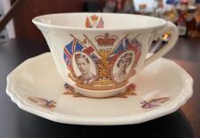 British Royal Cup and Saucer 1937 Commemorates Coronation of King George Vintage picture