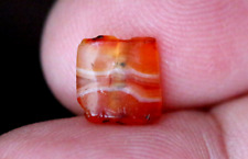 Ancient Red Indus Valley Himalayan Agate Carnelian Banded Dzi Beads 8mm#A514 picture