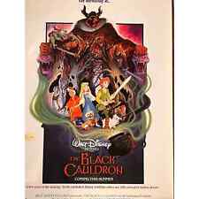 Original Disney Movie Poster The Black Cauldron Rare Amazing Condition 41” x 27” picture