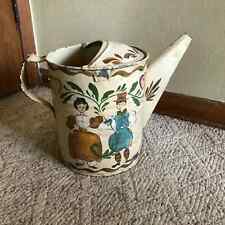 Watering Sprinkling Can Hand Painted Vintage Antique Folk Art Yard Decor Rough picture