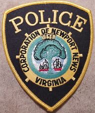 VA Newport News Virginia Police Shoulder Patch (Yellow Border) picture