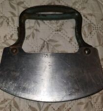VINTAGE ANTIQUE HAND CHOPPER GREEN METAL HANDLE SLICER-ACME Green Paint loss picture