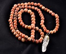 Himalayan red golden healer azeztulite infusion of divine fire necklace #6619 picture