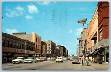 1963 Saginaw  Michigan  East Genesee Street  Postcard picture