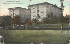 Los Angeles California Hotel Leighton Facing West Lake Park 1915 picture