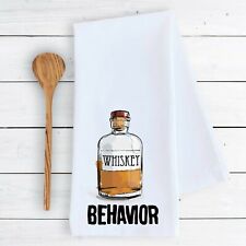 kitchen bathroom towel Whiskey behavior drink funny drying cloth picture