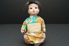 Antique Vintage 8 Inch Ichimatsu Doll Japanese Kimono Real Human Hair Gofun picture