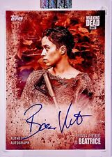 Topps Walking Dead Season 7 Briana Venskus As Beatrice Auto Card #A-BV Sepia /10 picture