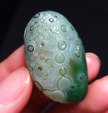 TOP 8G Green Gobi Agate Eye Agate Crystal Stone Madagascar Healing ZZ236 picture