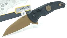 Sig X1 Flipper Emperor Folding Knife CPM-154 Steel Blade Black G10 - 16160 picture