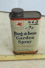Vintage BUG A BOO Garden Spray Socony Vacuum Tin Can Pegasus  picture