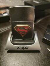 Custom Superman Brushed Chrome Zippo Lighter picture