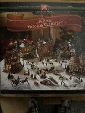 Vintage Member's Mark 2006 Victorian Village Hand Painted Christmas Set picture
