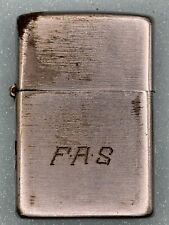 Vintage 1937-1950 Chrome Zippo Lighter Personalized ***READ picture