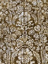 Retro ESD COPR Upholstery Vtg Pre-shrunk Fabric Gold Abstract Print  1- 1/3 Yds picture