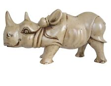 Rhino Statue Large Rhinoceros Figurine African Safari Home Office Decor 10.75