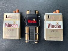 Vtg 80s RARE Winston Quantum Flameless Lighter By Colibri W/ 2 Pack Lighters picture