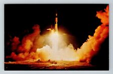 Launch Of Apollo 17 Spacecraft Vintage Souvenir Postcard picture