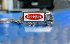 Dr. Pepper Truck Metal Keychain Keyring Doctor Soda Pop Drink picture
